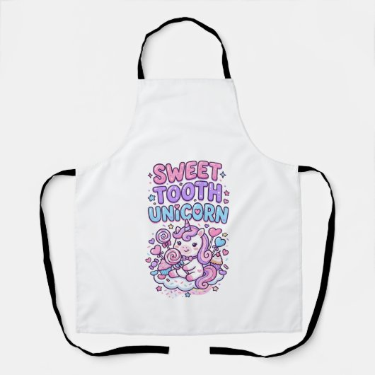 Tablier Licorne Douce Dent Licorne Mignonne Pastel Mignon (Recto)