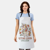 Tablier Licorne Feuilles d'Automne Licorne Conception Grap (Porté)