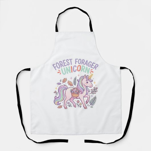 Tablier Licorne Forest Forager Licorne Conception Graphiqu (Recto)