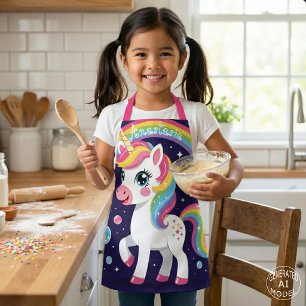 Tablier Licorne Galaxie Arc-en-ciel Magique Étincelant Mig