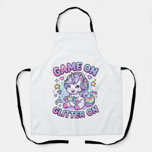 Tablier Licorne Jeu Sur Paillettes Sur Graphisme Marchandi