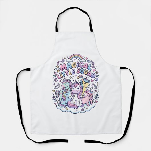 Tablier Licorne Magical Little Squad Conception Graphique  (Recto)