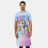 Tablier Licorne magique colorée (Porté)