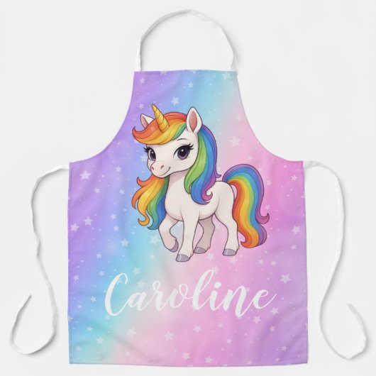 Tablier Licorne magique colorée (Recto)