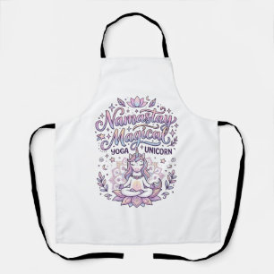 Tablier Licorne Namastay Magique Adorable Typographie Créa