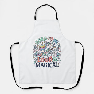 Tablier Licorne née pour être bruyante et magique Original