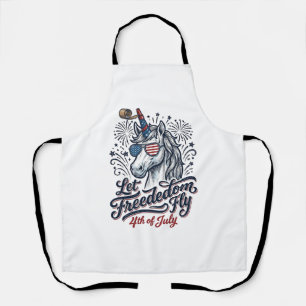 Tablier Licorne Patriotique Maillot de Vol de Liberté du 4