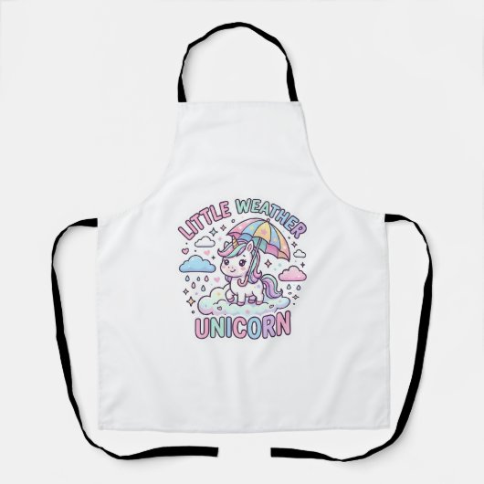 Tablier Licorne Petit Temps Licorne Conception Graphique B (Recto)