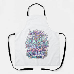 Tablier Licorne Sirène Licorne Lagune Conception Graphique