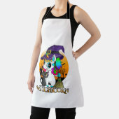 Tablier Licorne Sorcière Halloween Chat Noir Orang (Insitu)