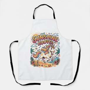 Tablier Licorne Sunshine Hooves Autocollant Commercial et