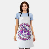 Tablier Licorne Trop Glamour pour Galoper Impression sur D (Porté)