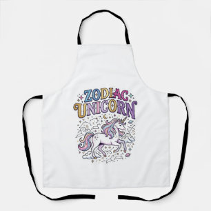 Tablier Licorne Zodiaque Licorne Marché de vecteurs premiu