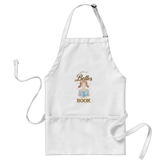 Tablier Life is Better with a Book Apron (Devant)