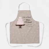 Tablier "Life is Short so Eat Cake" Slogan  (Recto)