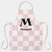 Tablier Light Red Checkered Pattern Background (Recto)