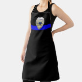 Tablier Ligne Bleue Mince - Police Retraitée Longue Apron (Insitu)