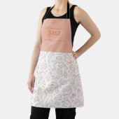 Tablier Ligne de motifs d'outils de cuisson moderne pêche  (Insitu)