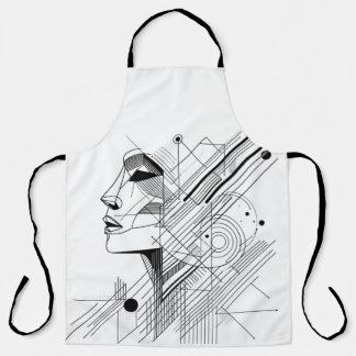 Tablier Ligne graphique de visage
