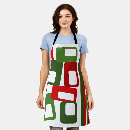 Tablier Lignes et rectangles (Porté)