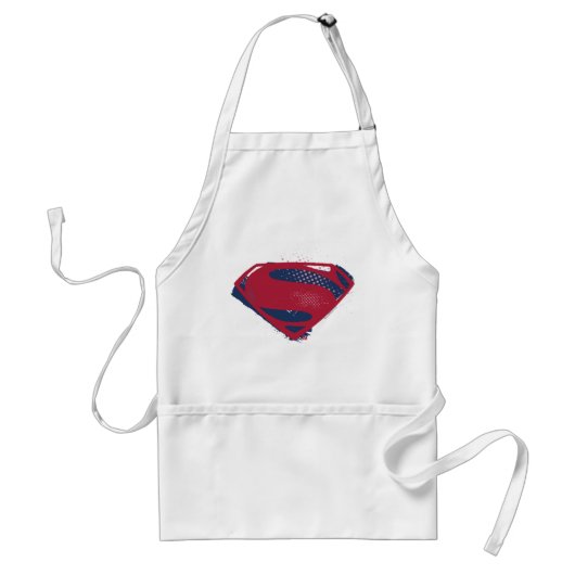 Tablier Ligue de Justice | Symbole Superman brosse et demi (Devant)