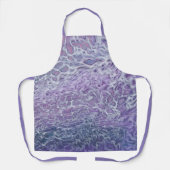 Tablier Lilac Acrylique Pourrissant L'Art Fluide Abstrait (Recto)