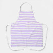 Tablier Lilac violet et blanc bonbons rayures (Recto)