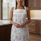 Tablier Lilas Lavande Pivoine Pastel