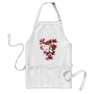 Tablier Lilies Stargazer Cœur