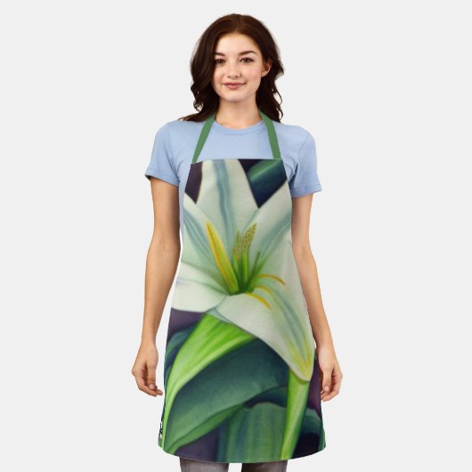 Tablier Lily de Pâques (Porté)