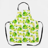 Tablier Lime de citron tendance moderne amusant (Recto)