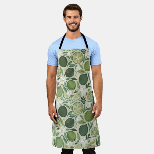 Tablier "Lime Zest Fiesta" (Porté)