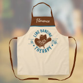 Tablier Line Dancing Is My Therapy Funny Dance Monogram 