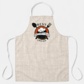 Tablier Linge Beige Moderne Meilleur Chef Privé Personnali (Recto)