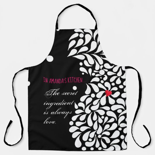 Tablier L'ingrédient secret est l'amour personnalisé  (Recto)