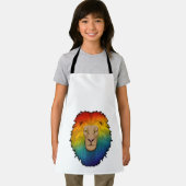 Tablier Lion aux couleurs arc-en-ciel (Insitu)