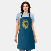 Tablier Lion Avec Couronne - Style Or 1 (Porté)