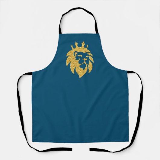 Tablier Lion Avec Couronne - Style Or 1 (Recto)