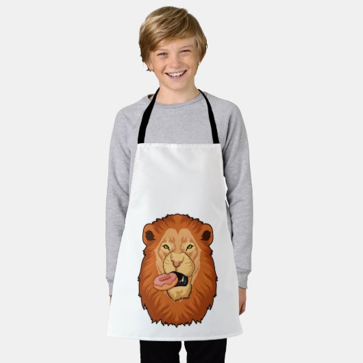 Tablier Lion avec Donut (Porté)