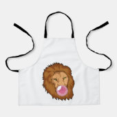 Tablier Lion avec gomme Bubble (Recto)