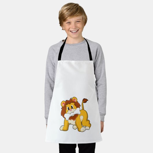 Tablier Lion avec os (Porté)