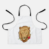 Tablier Lion avec Rose (Recto)