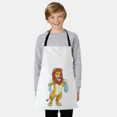 Tablier Lion avec serviette pour douche (Porté)