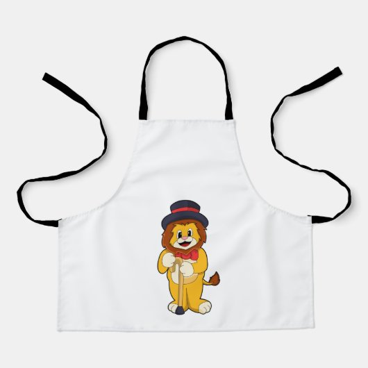 Tablier Lion comme Gentleman avec Casquette (Recto)