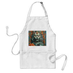 Tablier Lion de la grippe de la sagesse