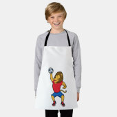 Tablier Lion Handball player Handball (Porté)