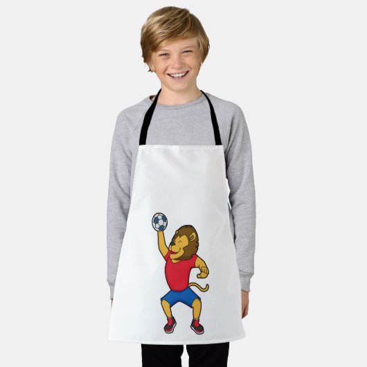 Tablier Lion Handball player Handball (Porté)