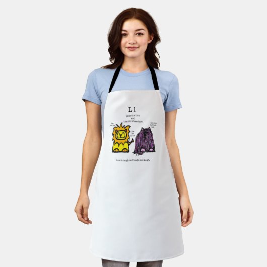 Tablier Lion & Lhasa Apso (Porté)