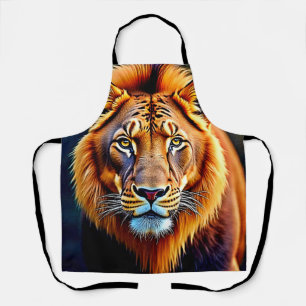 Tablier Lion Majestueux : Âme du Roi Sauvage Art