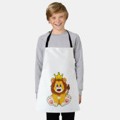 Tablier Lion roi avec couronne (Porté)